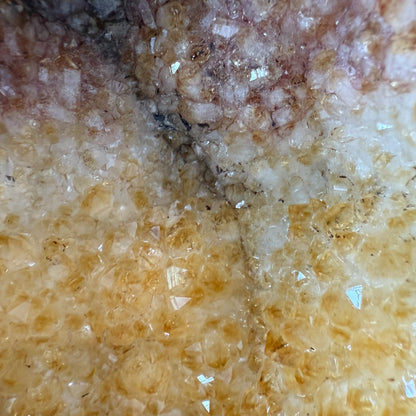 Citrine (heated amethyst) Geode 11 inch