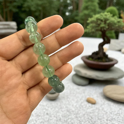 Genuine Green fluorite Bracelet 10mm with Adjustable Strings (Free shipping)