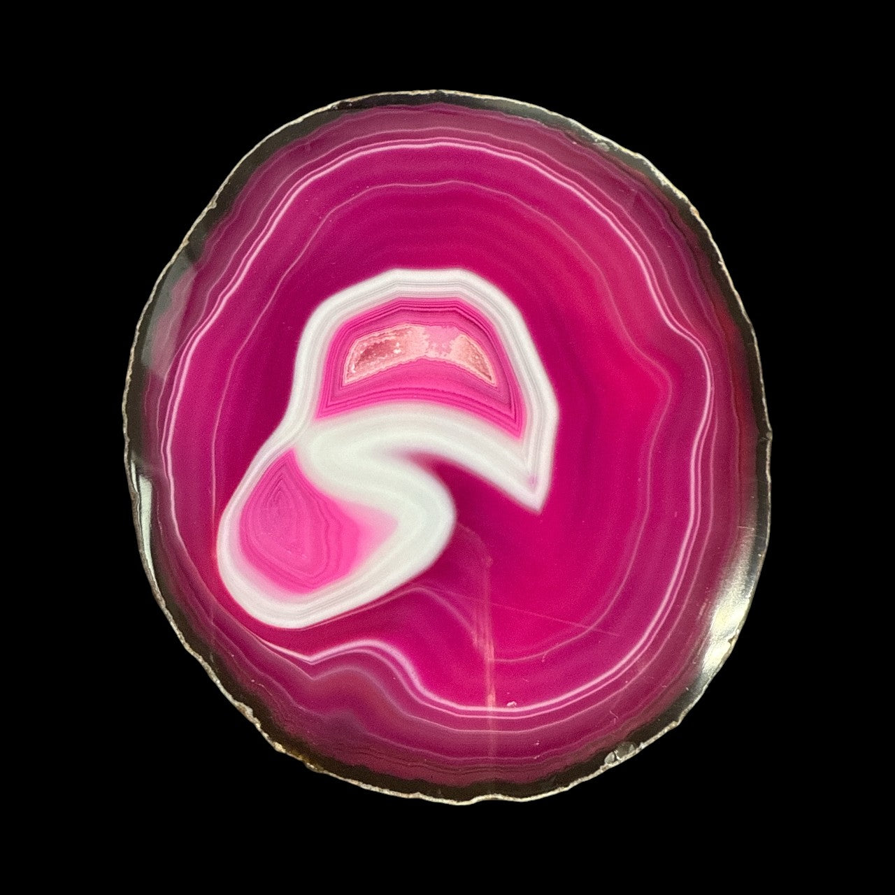 Genuine Pink Agate Slice (Brazil) N399