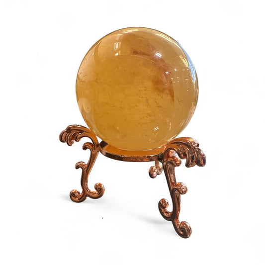 Honey Calcite Sphere N417