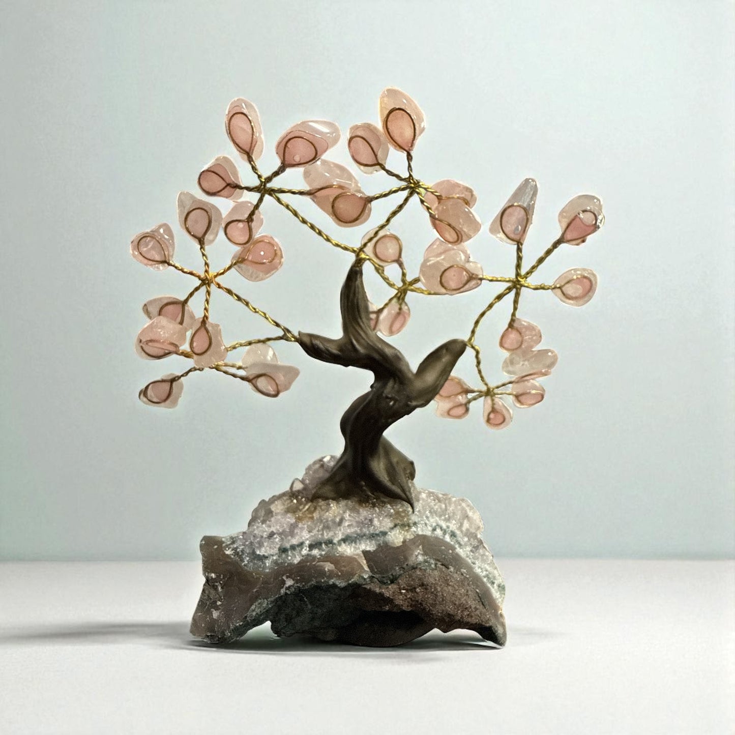 Rose Quartz Tree for Love and relationships (7 Branches) N431