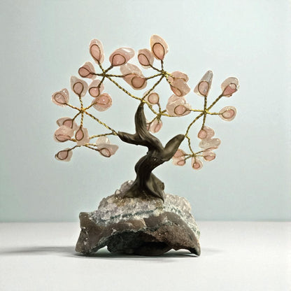 Rose Quartz Tree for Love and relationships (7 Branches) N431