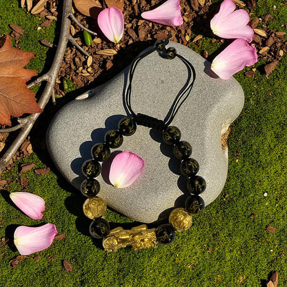 Genuine Feng Shui Bracelet 10mm with Adjustable Strings (Free shipping)
