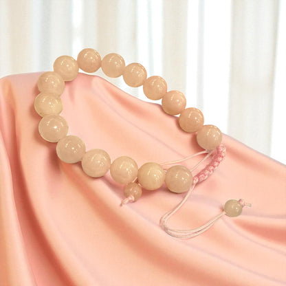 Genuine Rose quartz Bracelet 10mm with Adjustable Strings (Free shipping)