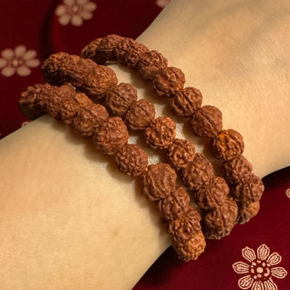 Genuine Spiritual Rudraksha Mala for Meditation | 108 beads(Free shipping)