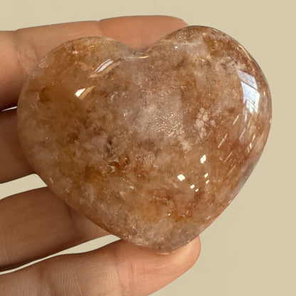 Genuine Heart Shaped flower Agate N409