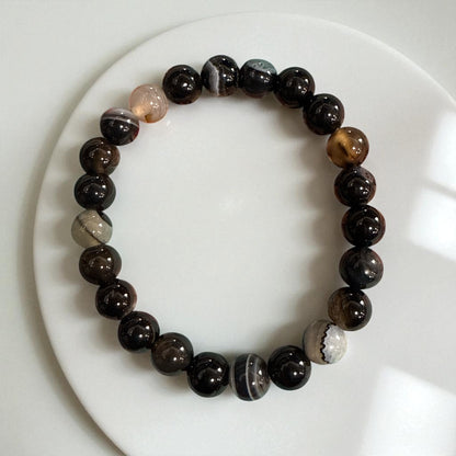 Sulemani Hakik Bracelet 22 beads 8mm for Protection and Grounding N438