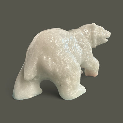 Calcite Bear Sculpture N427