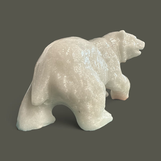 Calcite Bear Sculpture N427