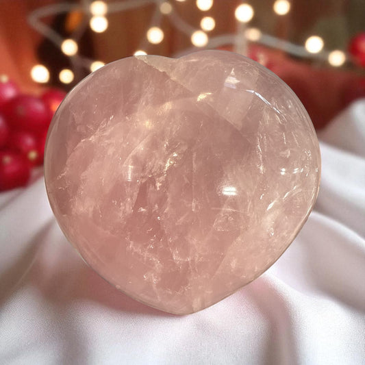 Genuine Heart shaped Rose quartz
