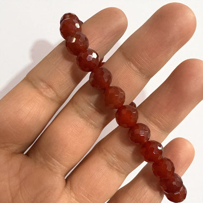 Carnelian Bracelet  for Confidence and Motivation 8 mm