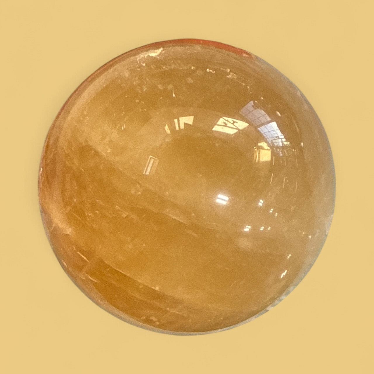 Honey Calcite Sphere N417