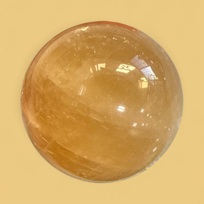 Honey Calcite Sphere N417
