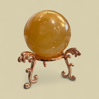 Honey Calcite Sphere N418