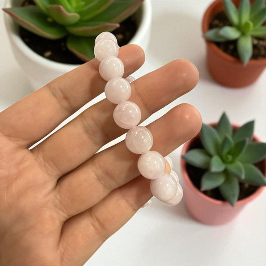 Genuine Rose quartz Bracelet 10mm with Adjustable Strings (Free shipping)