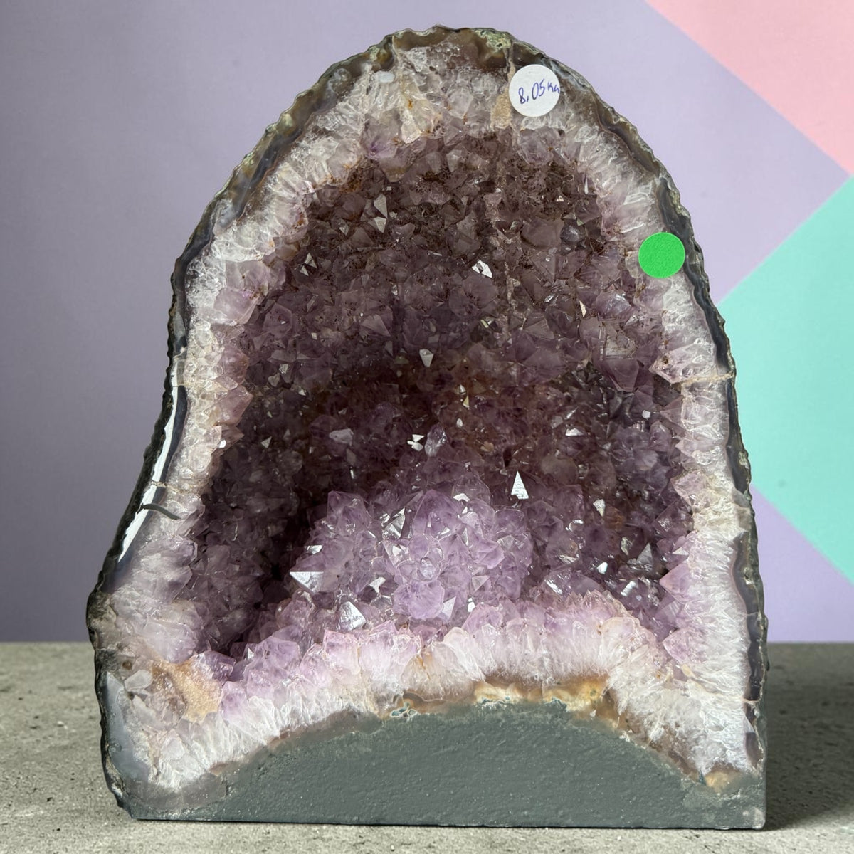 Amethyst Geode Polished from Brazil (Shipping included) N510