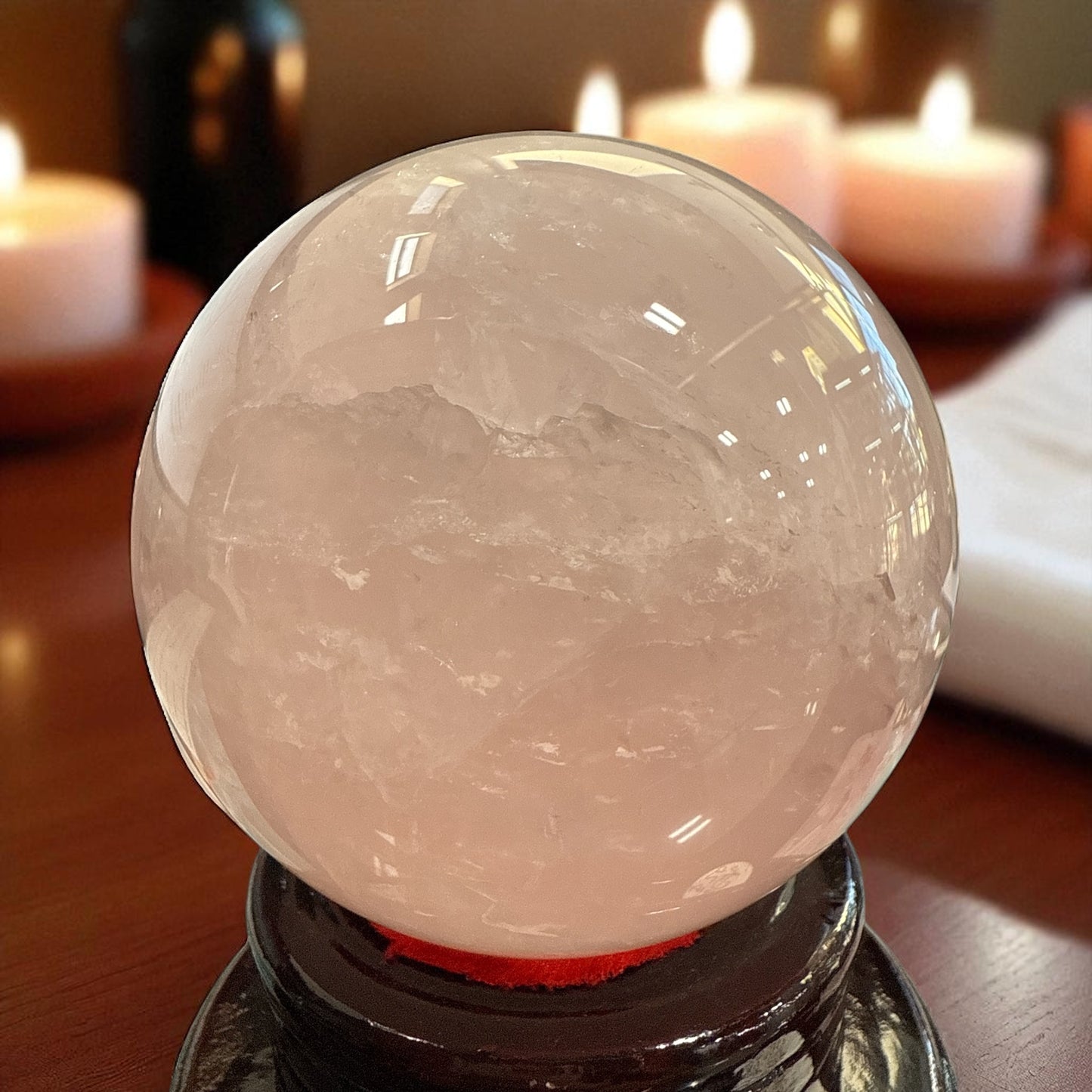 Genuine Rose quartz Sphere 102 mm
