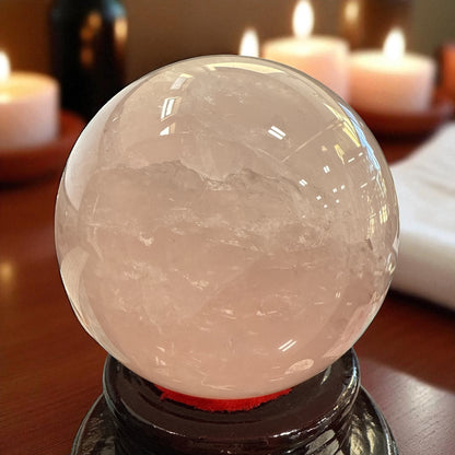 Genuine Rose quartz Sphere 102 mm