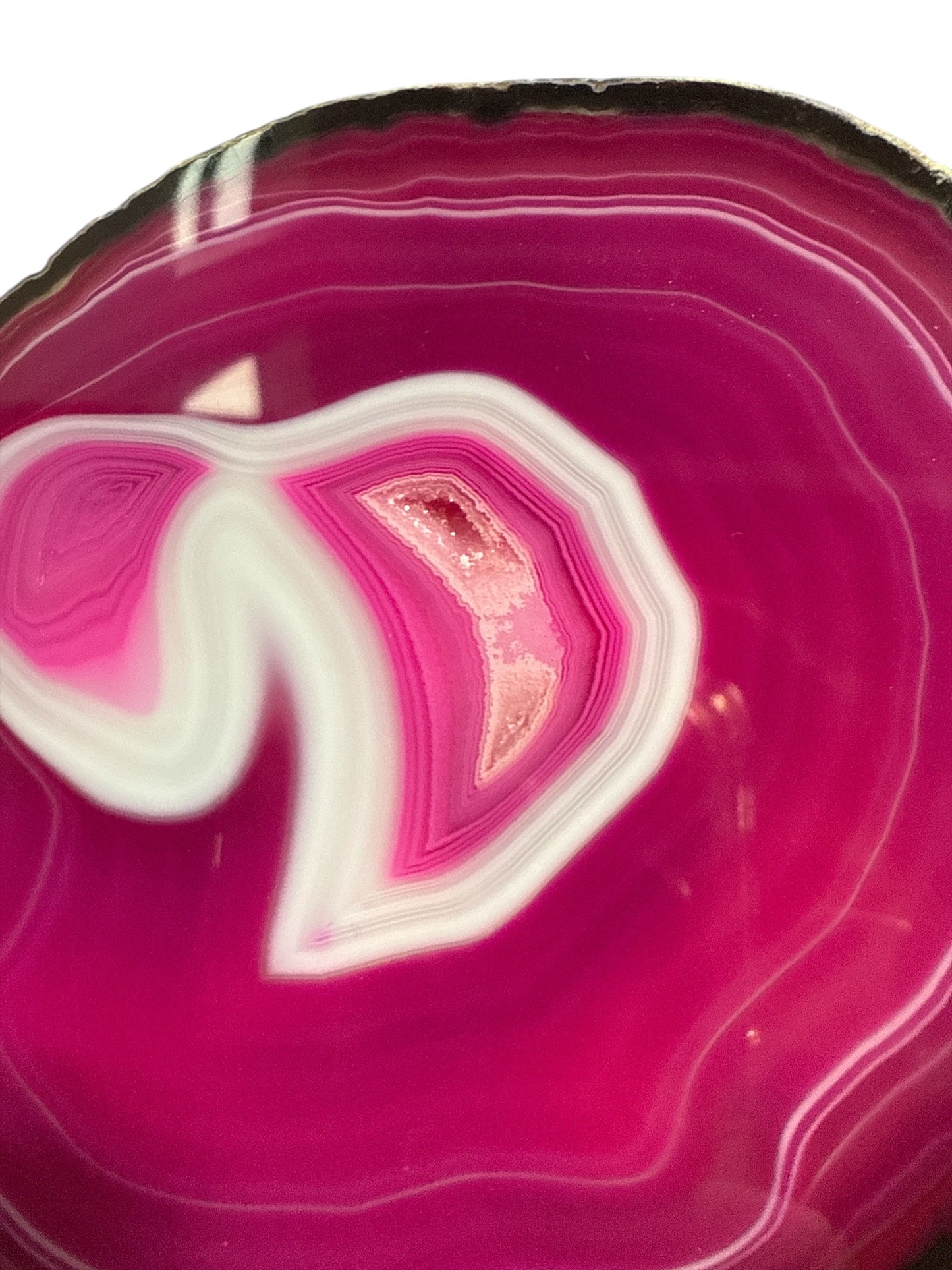 Genuine Pink Agate Slice (Brazil) N399