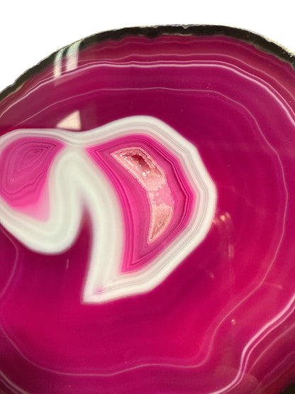 Genuine Pink Agate Slice (Brazil) N399