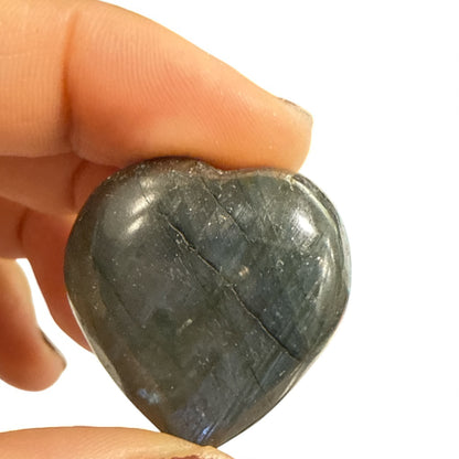 Natural Labradorite Heart 29.3 mm (free Shipping) 1 Piece