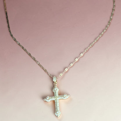 18K Gold Plated Cross Necklace (Free shipping)