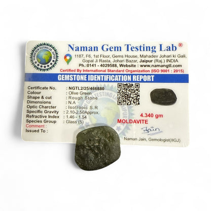 Moldavite (Olive Green) 4.340 Gms N381