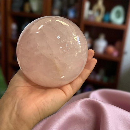 Genuine Rose quartz Sphere 102 mm