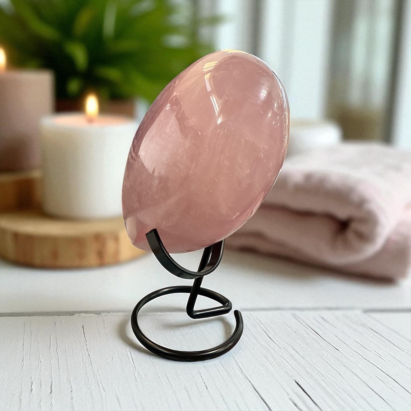 Genuine Heart shaped Rose quartz