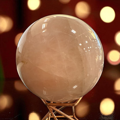 Genuine Rose quartz Sphere 72 mm