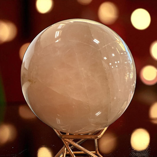 Genuine Rose quartz Sphere 72 mm