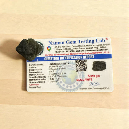 Moldavite (Olive Green) 5.310 Gm N375