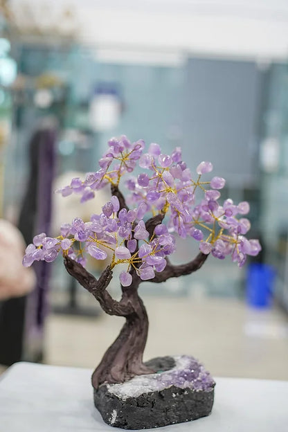 Amethyst Crystal Tree with Amethyst Base(Free Shipping)