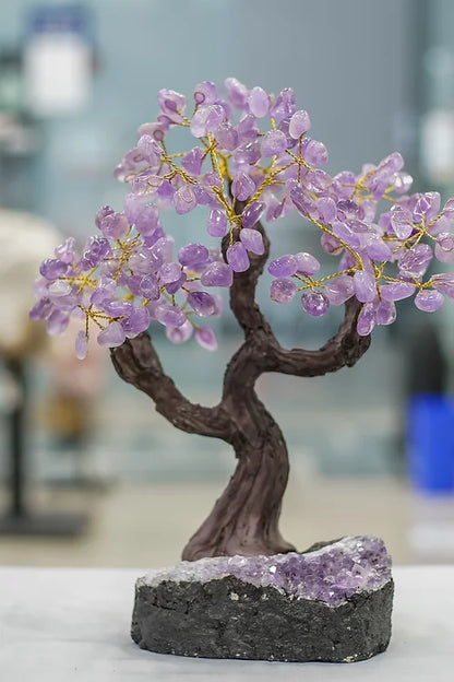 Amethyst Crystal Tree with Amethyst Base(Free Shipping)