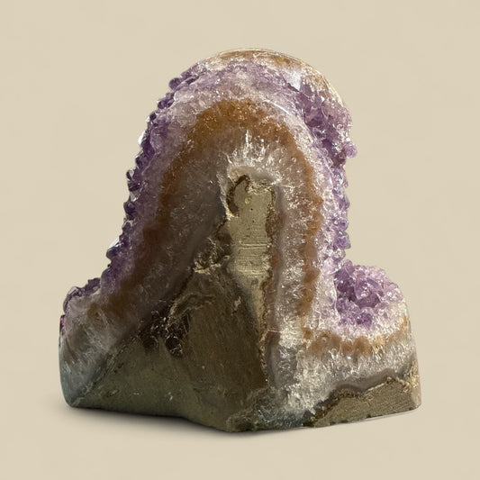 Rare Double sided (Twin formation) Amethyst Geode N467