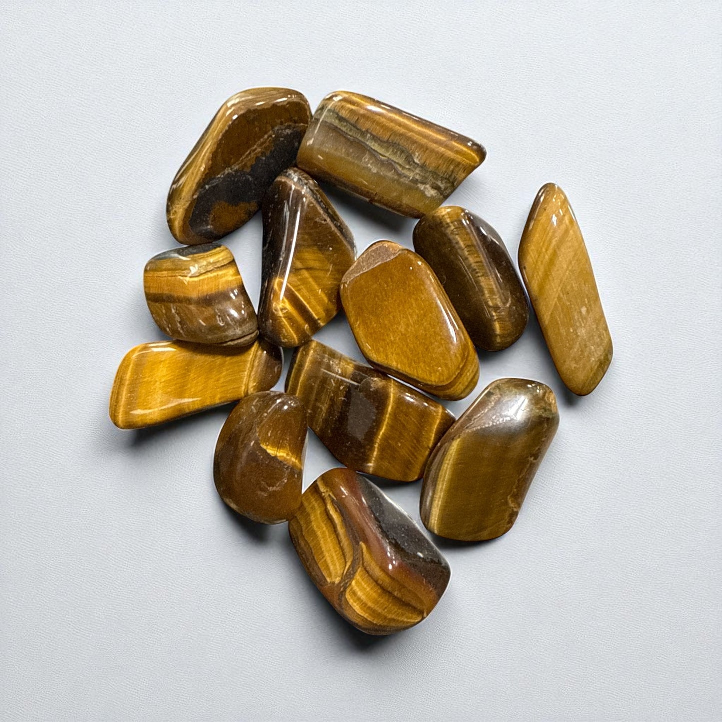 Genuine Tiger eye Tumble Stones  (Free Shipping) 7 Pieces