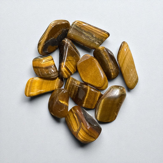 Genuine Tiger eye Tumble Stones  (Free Shipping) 7 Pieces