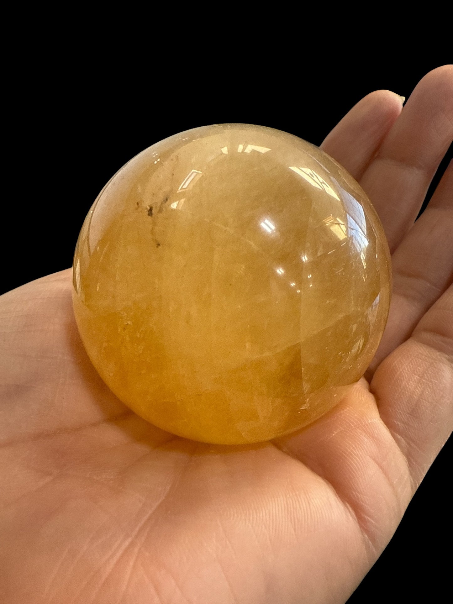 Honey Calcite Sphere N417