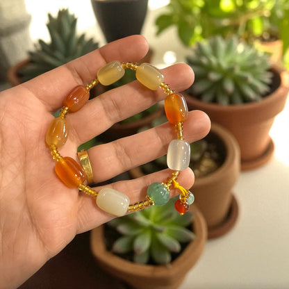 Aventurine and Carnelian Bracelet N441