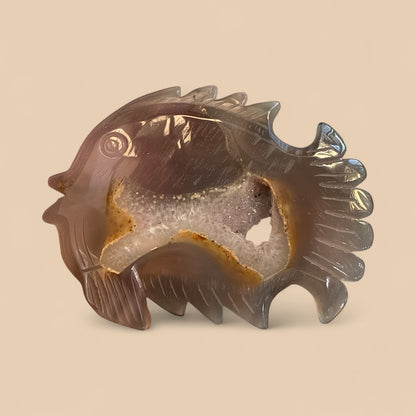 Genuine Agate Carved Fish (Brazil) N420