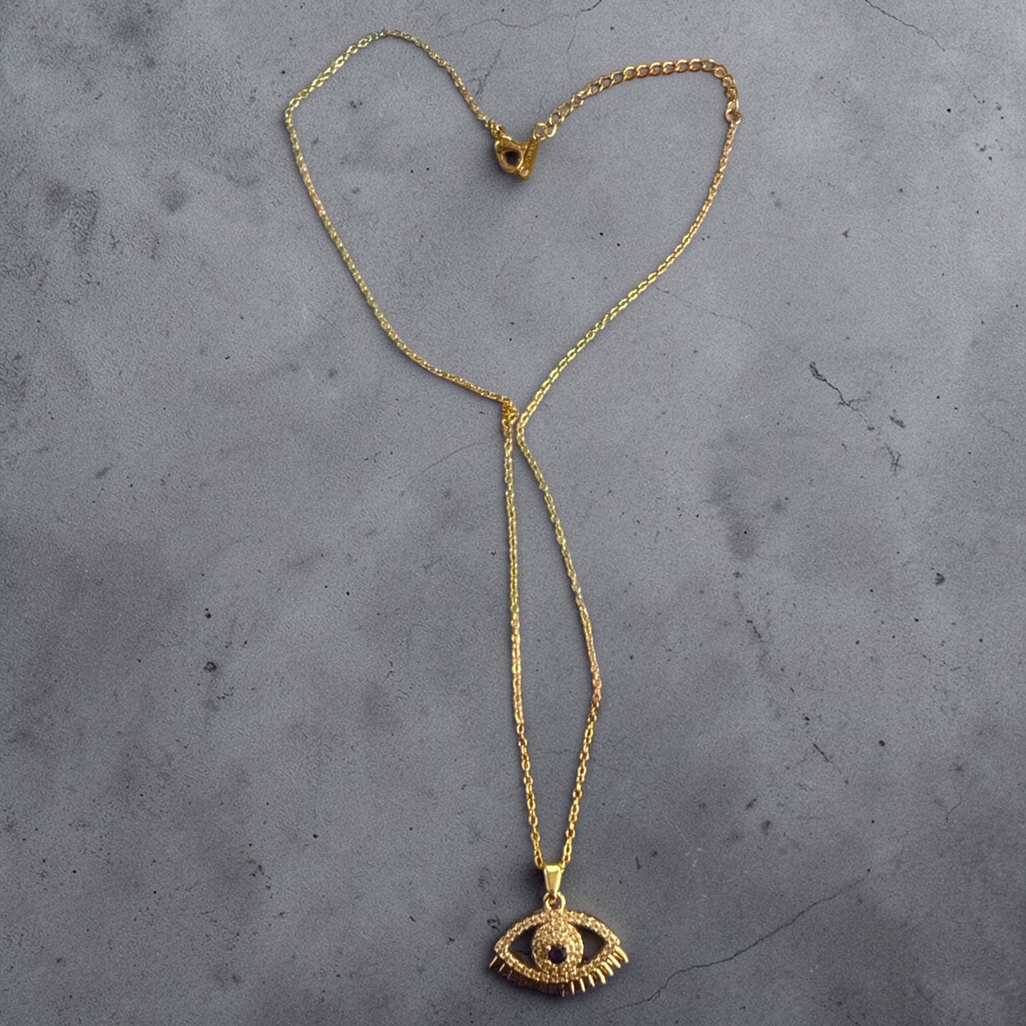 18K Gold plated Stainless Steel Evil Eye Necklace (free shipping) (Copy)