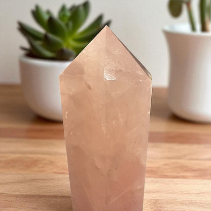 Genuine Rose quartz Tower 116 mm