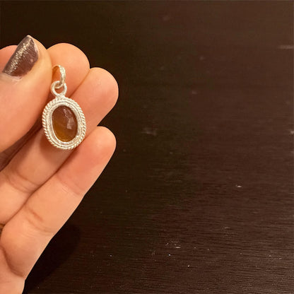 Natural Sapphire (Yellow) with silver 5.40 Ct N387