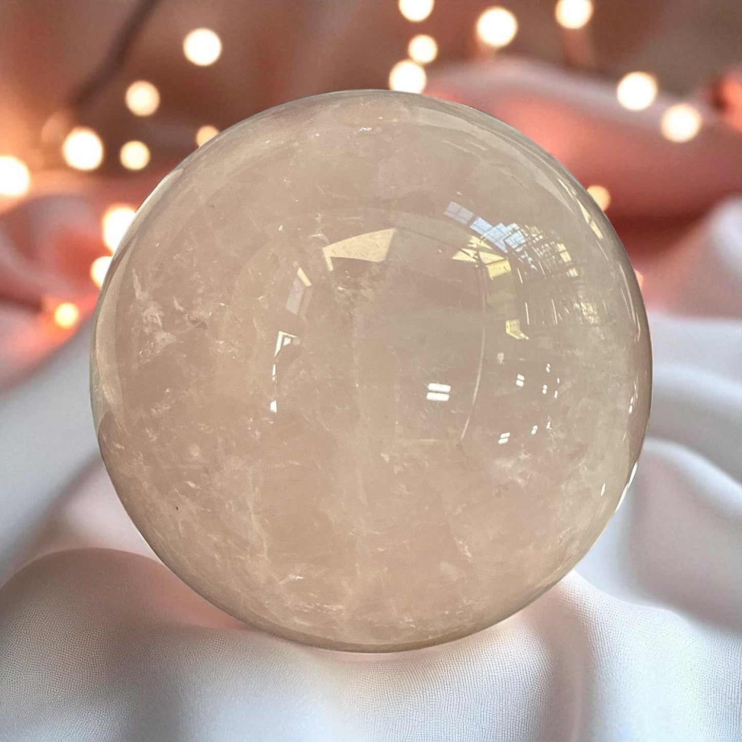Genuine Rose quartz Sphere 102 mm
