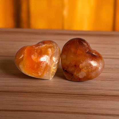 Genuine Carnelian Heart Stones (1 piece) (Free shipping)