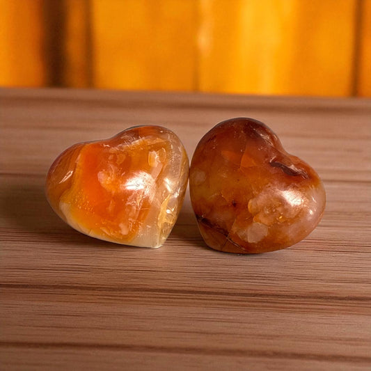 Genuine Carnelian Heart Stones (1 piece) (Free shipping)