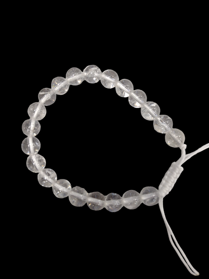 Clear Crystal quartz bracelet (8mm) (Free Shipping)
