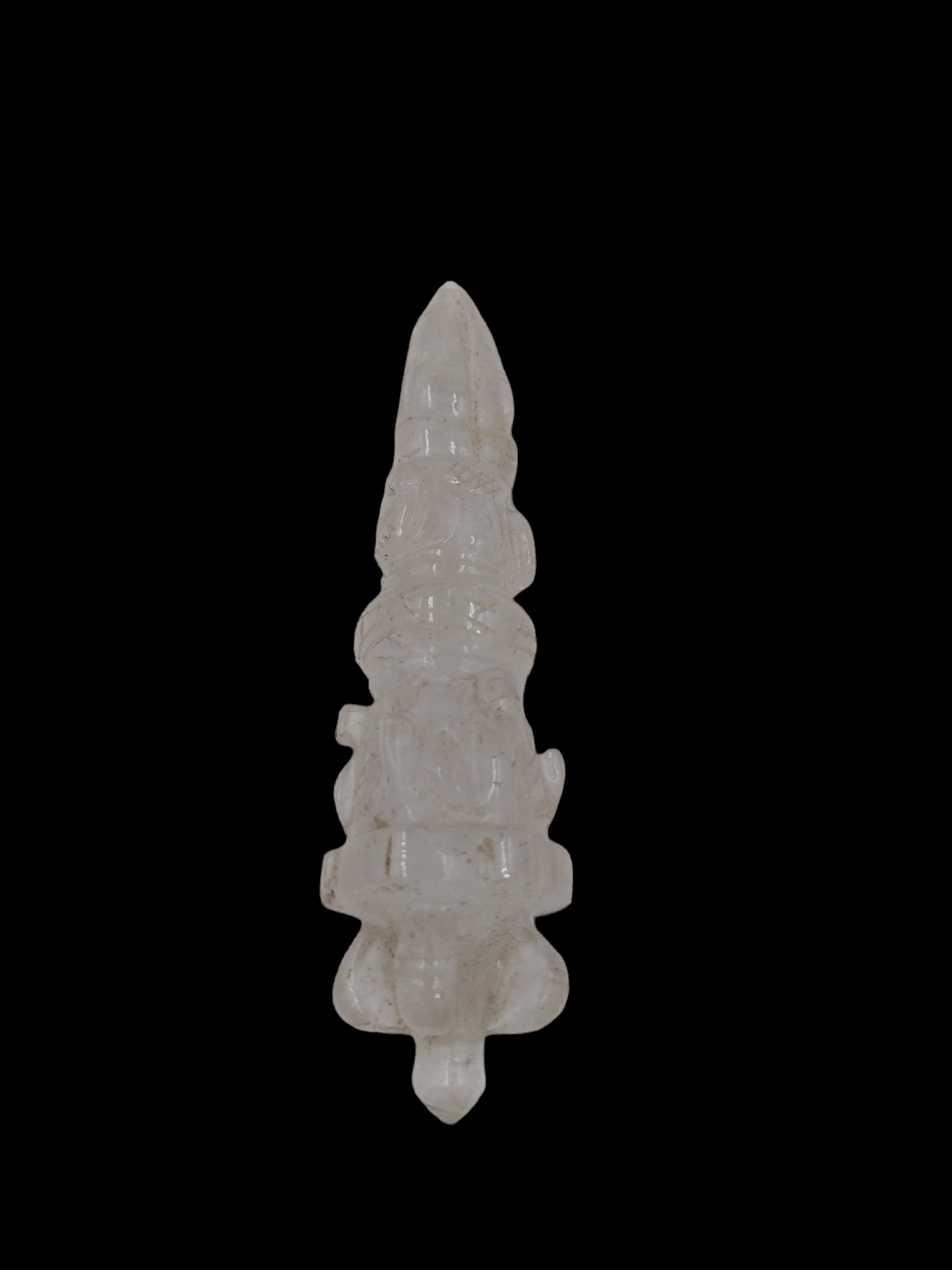 5inch Dorje Crystals (Carved) N23 ( Free Shipping )