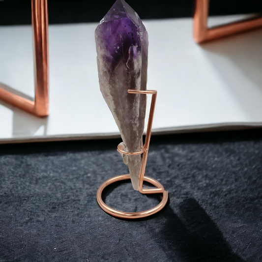 Amethyst Rough Pointed Tower from Uruguay N31 (with Inclusions) ( Free Shipping )
