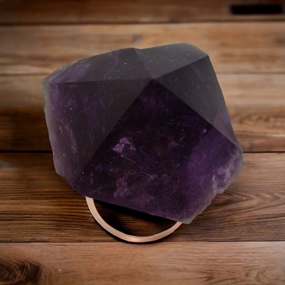 Amethyst Rough Pointed Tower from Uruguay N31 (with Inclusions) ( Free Shipping )